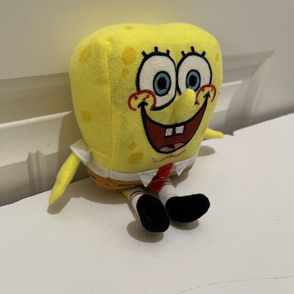 Nickelodeon Spongebob Squarepants Yellow 7" Plush Stuffed Toy Doll - Picture 3 of 7